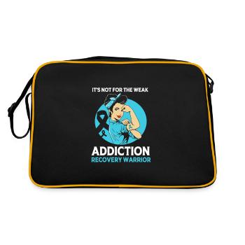 Drug-free addiction addicted - Retro Bag - black/gold - Back