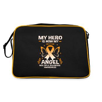 Multiple Sklerose MS - Retro Tasche - Schwarz/Gold - Hinten