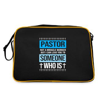 Pastor - Retro Bag - black/gold - Back