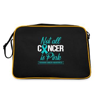 Cancer de l’ovaire Cancer survivant Cancer - Sac Retro - noir/or - Dos