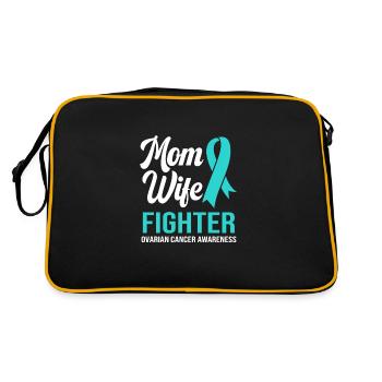 Cancer de l’ovaire Cancer survivant Cancer - Sac Retro - noir/or - Dos