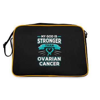 Cancer de l’ovaire Cancer survivant Cancer - Sac Retro - noir/or - Dos