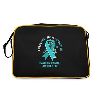 Cancer de l’ovaire Cancer survivant Cancer - Sac Retro - noir/or - Dos