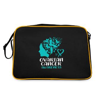 Cancer de l’ovaire Cancer survivant Cancer - Sac Retro - noir/or - Dos