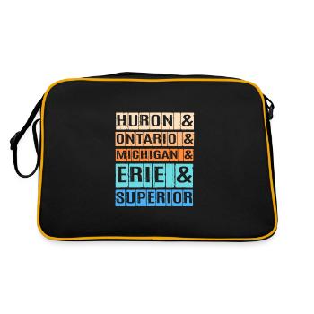 Grands Lacs - Sac Retro - noir/or - Dos
