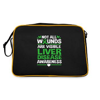 Liver disease - Retro Bag - black/gold - Back