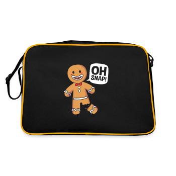 bonhomme en pain d’épice Coeur en pain d’épice Snacking en pain d’épice - Sac Retro - noir/or - Dos