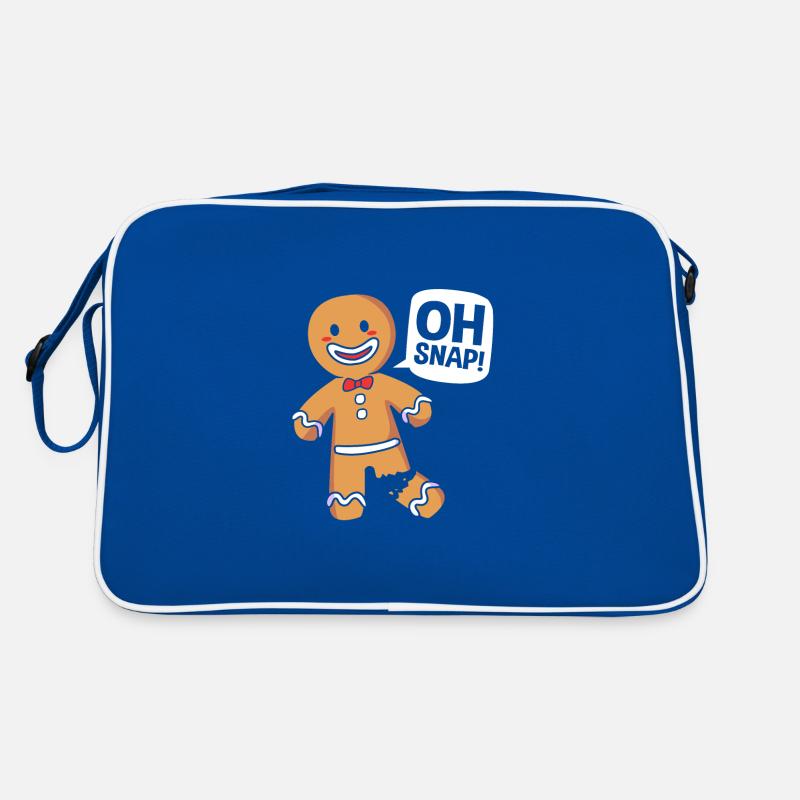 Gingerbread Man Gingerbread Heart Gingerbread Snacking Retro Bag