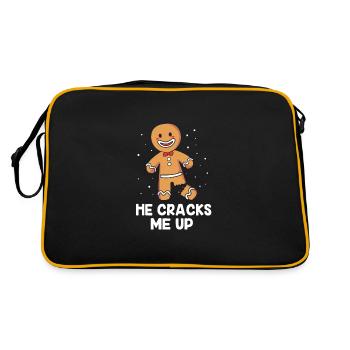 bonhomme en pain d’épice Coeur en pain d’épice Snacking en pain d’épice - Sac Retro - noir/or - Dos