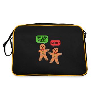 bonhomme en pain d’épice Coeur en pain d’épice Snacking en pain d’épice - Sac Retro - noir/or - Dos
