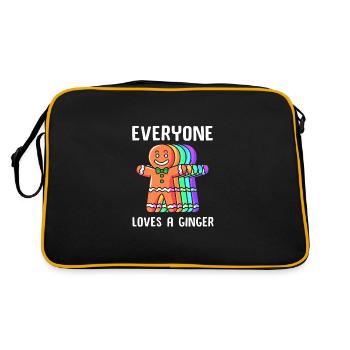 bonhomme en pain d’épice Coeur en pain d’épice Snacking en pain d’épice - Sac Retro - noir/or - Dos