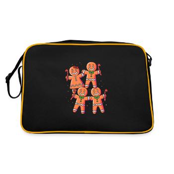 bonhomme en pain d’épice Coeur en pain d’épice Snacking en pain d’épice - Sac Retro - noir/or - Dos