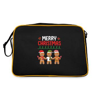 bonhomme en pain d’épice Coeur en pain d’épice Snacking en pain d’épice - Sac Retro - noir/or - Dos