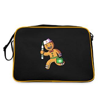 bonhomme en pain d’épice Coeur en pain d’épice Snacking en pain d’épice - Sac Retro - noir/or - Dos