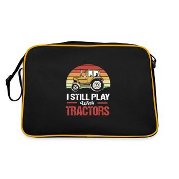 Agriculteur Fermier Femme d’agriculteur Ferme - Sac Retro - noir/or - Dos