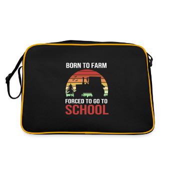 Agriculteur Fermier Femme d’agriculteur Ferme - Sac Retro - noir/or - Dos