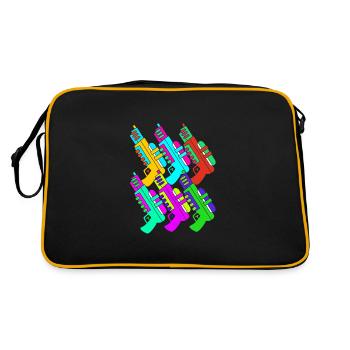 Water pistol - Retro Bag - black/gold - Back
