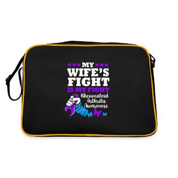 Rheuma Arthritis - Retro Tasche - Schwarz/Gold - Hinten