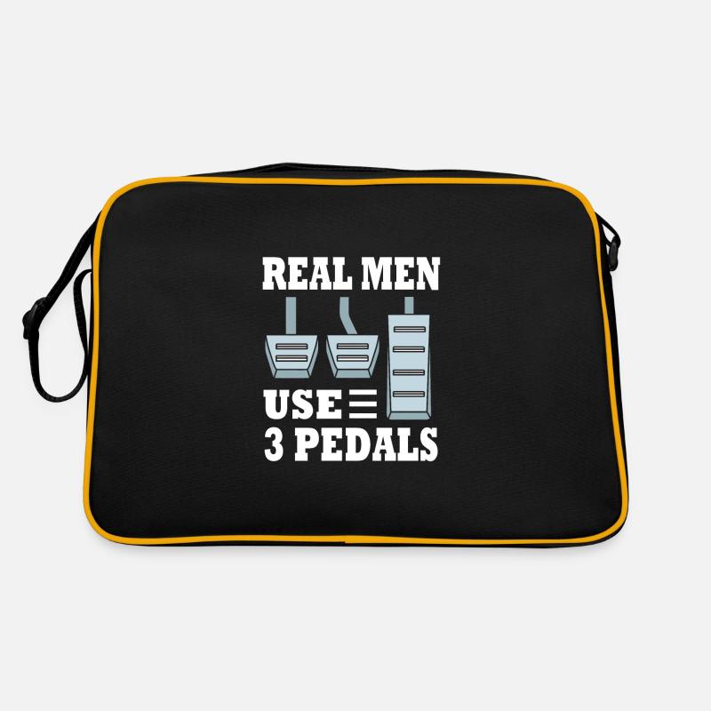 Autofahrer - Retro Tasche - Schwarz/Gold