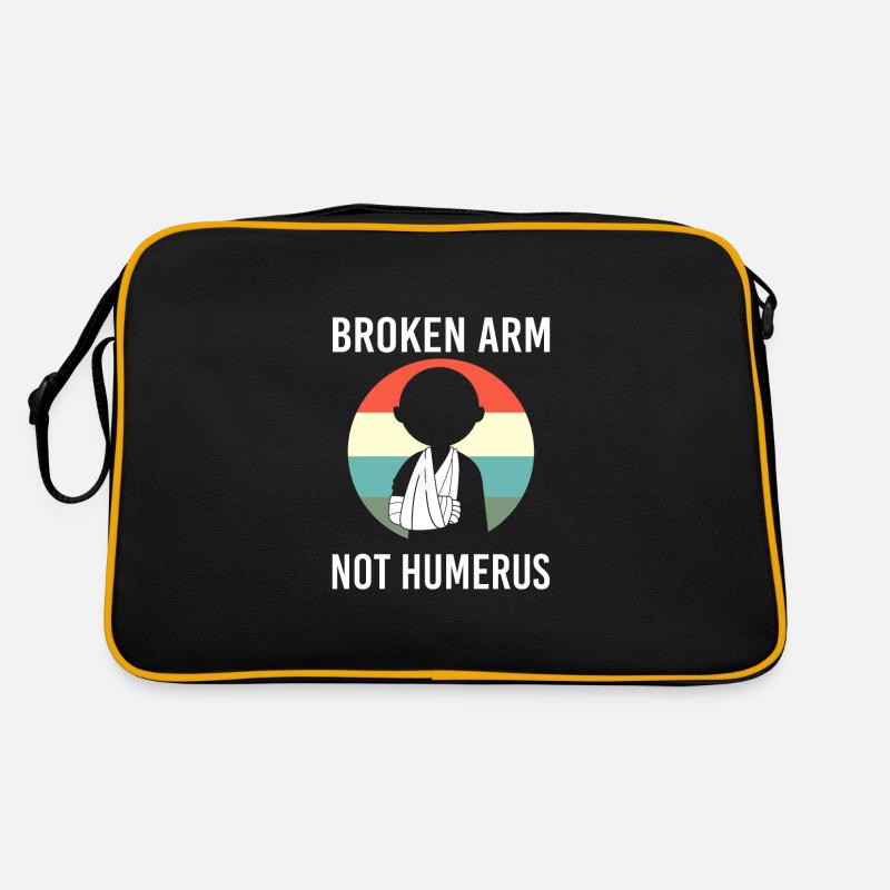 Gebrochener Arm Knochen Knochenbruch Retro Tasche