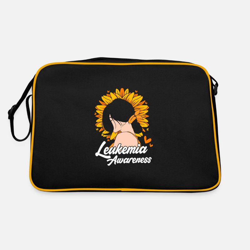 Leukemia Awareness - Retro Bag - black/gold