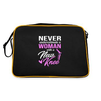 Knee Surgery - Retro Bag - black/gold - Back