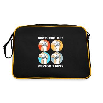 Knee Surgery - Retro Bag - black/gold - Back