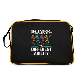 Knee Surgery - Retro Bag - black/gold - Back