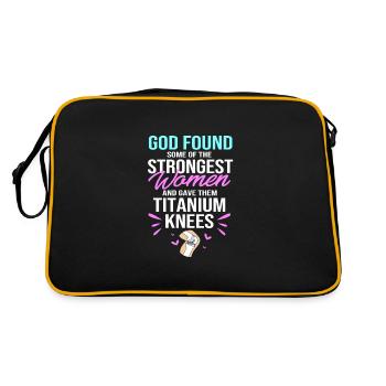 Knee Surgery - Retro Bag - black/gold - Back