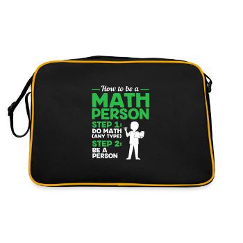 Mathématiques - Sac Retro - noir/or - Dos