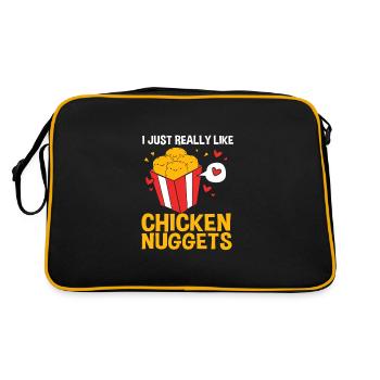 Nuggets de poulet - Sac Retro - noir/or - Dos
