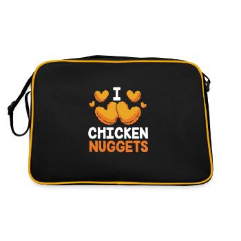 Nuggets de poulet - Sac Retro - noir/or - Dos