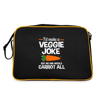 Carottes Légumes - Sac Retro - noir/or - Dos