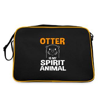 Loutre - Sac Retro - noir/or - Dos