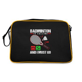 Badminton - Retro Bag - black/gold - Back