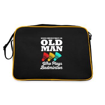 Badminton - Retro Bag - black/gold - Back