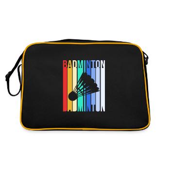 Badminton - Retro Bag - black/gold - Back