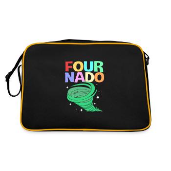 Tornado Birthday Fête d’anniversaire des enfants - Sac Retro - noir/or - Dos