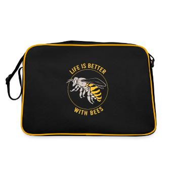 Beekeeper - Retro Bag - black/gold - Back