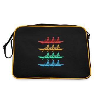 Rowing Team Rowing Rowing Rowing Boat Rowers - Retro Bag - black/gold - Back