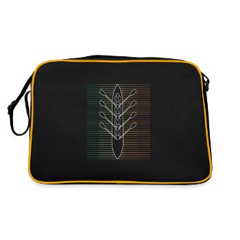 Rowing Team Rowing Rowing Rowing Boat Rowers - Retro Bag - black/gold - Back