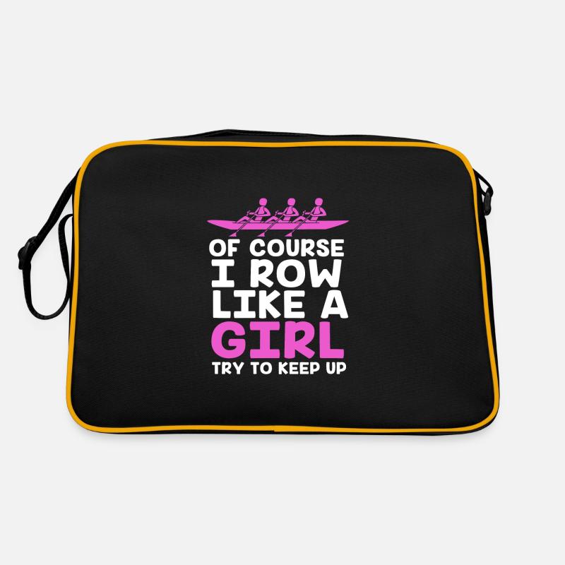 Ruderteam Rudern Ruder Ruderboot Ruderer Retro Tasche