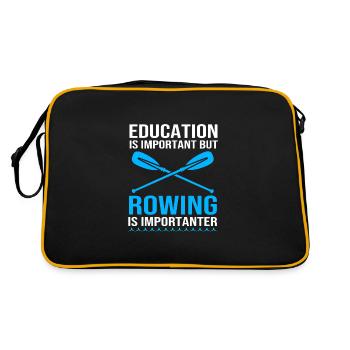 Rowing Team Rowing Rowing Rowing Boat Rowers - Retro Bag - black/gold - Back