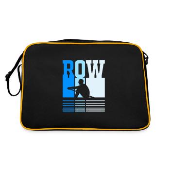 Rowing Team Rowing Rowing Rowing Boat Rowers - Retro Bag - black/gold - Back