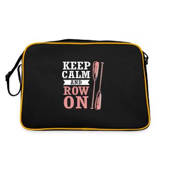 Rowing Team Rowing Rowing Rowing Boat Rowers - Retro Bag - black/gold - Back