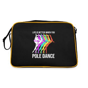 Pole Dance - Retro Bag - black/gold - Back