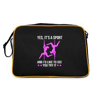 Pole Dance - Retro Bag - black/gold - Back