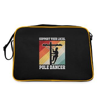 Pole Dance - Retro Bag - black/gold - Back