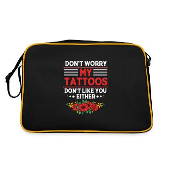 Tattoo Artist Tattoo Artist Tattooed Tattoo - Retro Bag - black/gold - Back