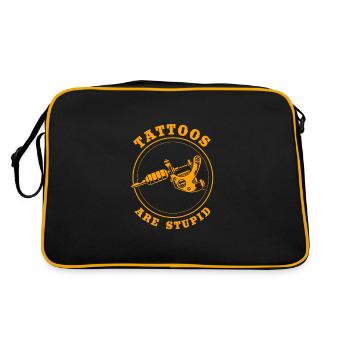 Tattoo Artist Tattoo Artist Tattooed Tattoo - Retro Bag - black/gold - Back